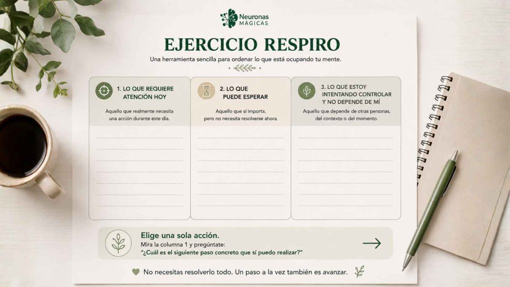 Ejercicio RESPIRO que te ayuda a responder la pregunta: cómo saber si estoy estresado